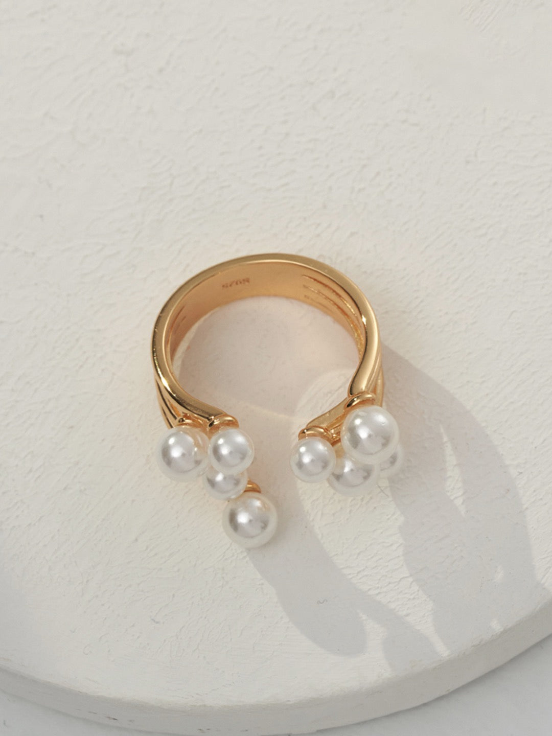 Veyora Celeste Pearl Cluster Ring